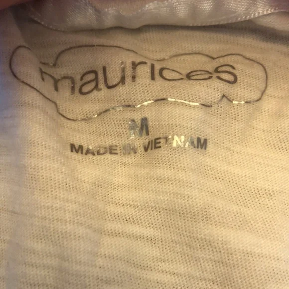Maurices long sleeve tee with lace size medium - Picture 2 of 7